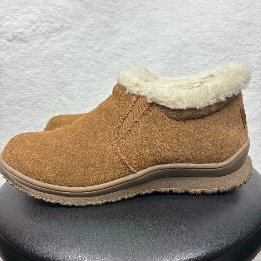 Minnetonka Eagan Dusty Brown 69043 Cold Weather‎ Suede Ankle Booties 7M - Picture 4 of 7